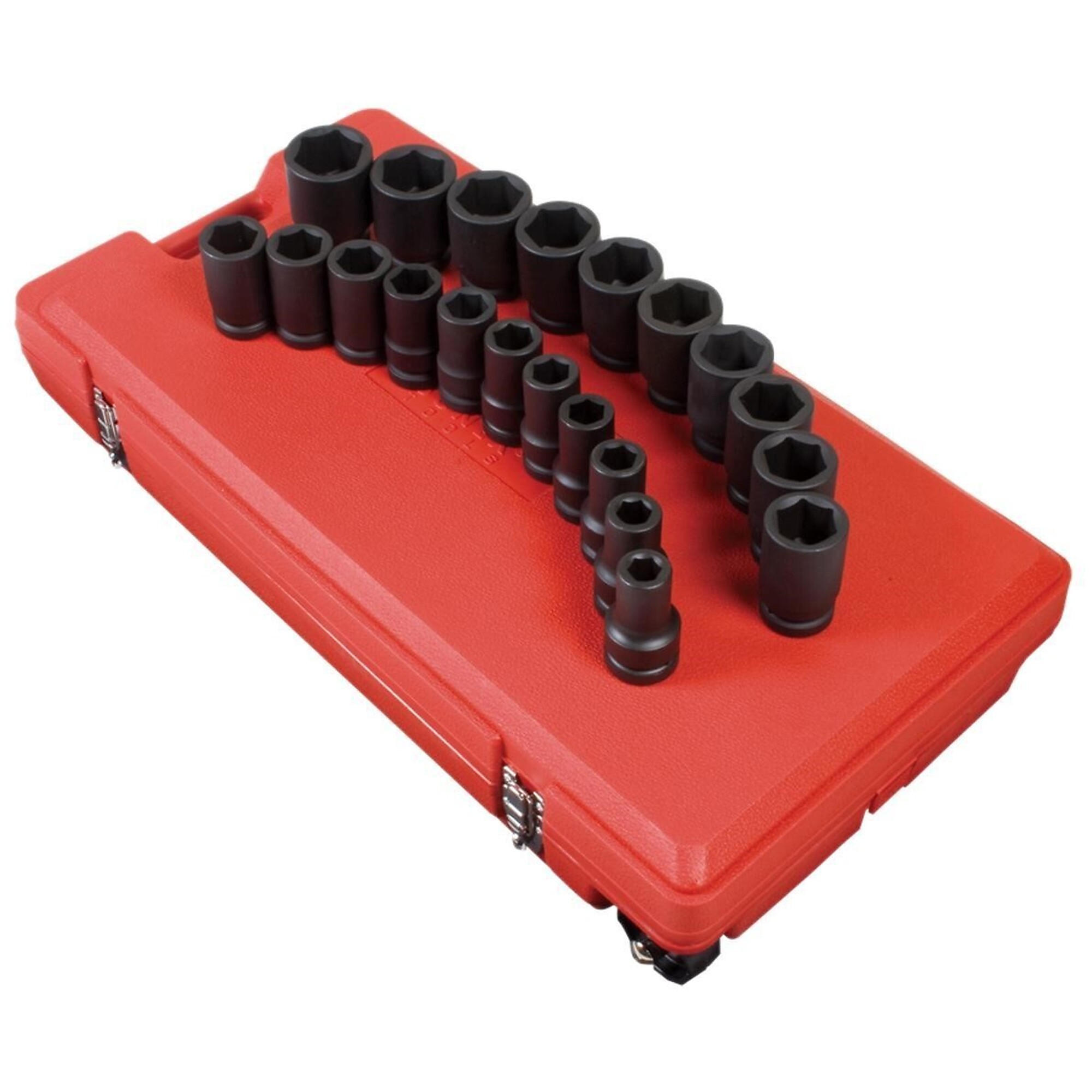 Sunex Tools SAE 6-Pt. Deep Impact Socket Set — 1in. Drive, 21 Pcs, Black Phosphate, Model# 5693
